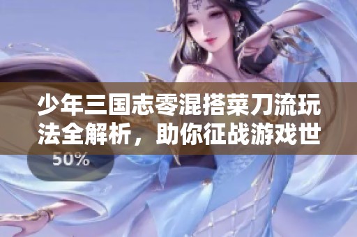 少年三国志零混搭菜刀流玩法全解析，助你征战游戏世界的秘诀是什么