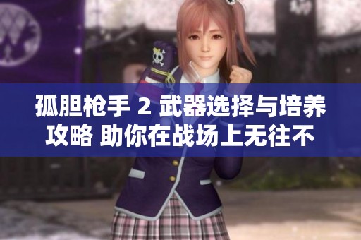 孤胆枪手 2 武器选择与培养攻略 助你在战场上无往不利
