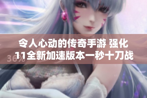 令人心动的传奇手游 强化11全新加速版本一秒十刀战斗体验