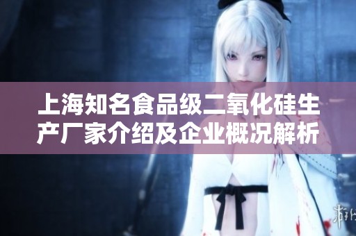上海知名食品级二氧化硅生产厂家介绍及企业概况解析