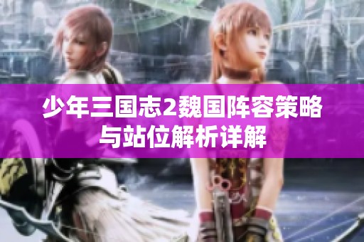 少年三国志2魏国阵容策略与站位解析详解