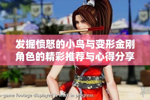 发掘愤怒的小鸟与变形金刚角色的精彩推荐与心得分享