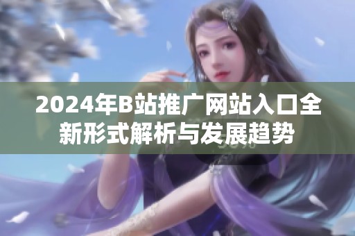 2024年B站推广网站入口全新形式解析与发展趋势