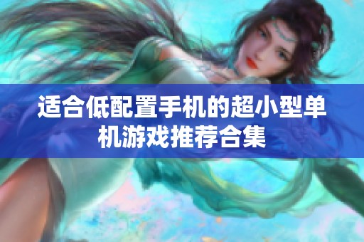 适合低配置手机的超小型单机游戏推荐合集
