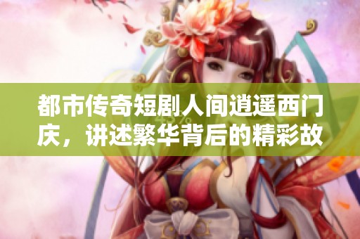 都市传奇短剧人间逍遥西门庆，讲述繁华背后的精彩故事