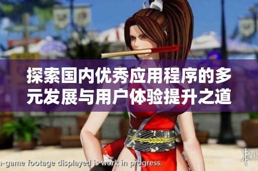 探索国内优秀应用程序的多元发展与用户体验提升之道