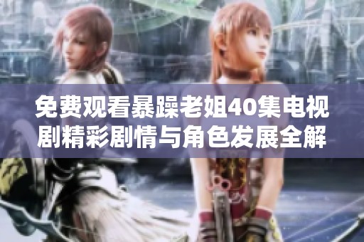 免费观看暴躁老姐40集电视剧精彩剧情与角色发展全解析