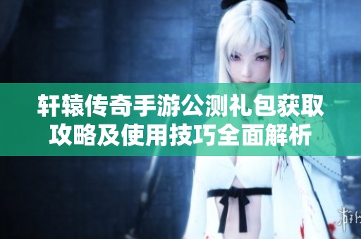 轩辕传奇手游公测礼包获取攻略及使用技巧全面解析