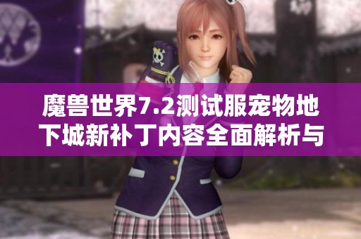 魔兽世界7.2测试服宠物地下城新补丁内容全面解析与更新亮点