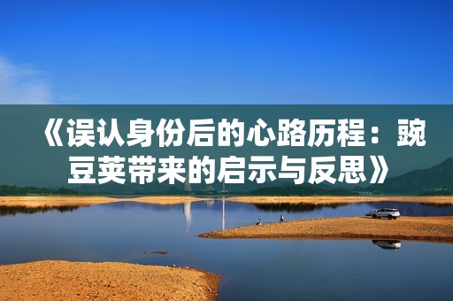 《误认身份后的心路历程：豌豆荚带来的启示与反思》