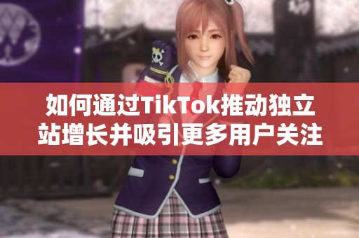 如何通过TikTok推动独立站增长并吸引更多用户关注