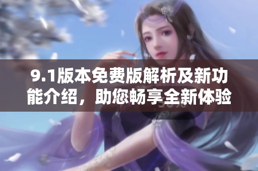 9.1版本免费版解析及新功能介绍，助您畅享全新体验